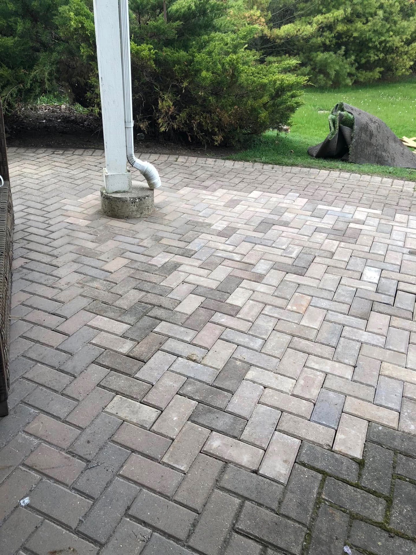 Herringbone Paver Patio